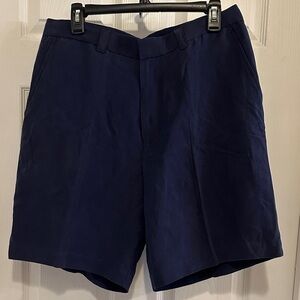 Austin Reed Navy Flat Front Shorts